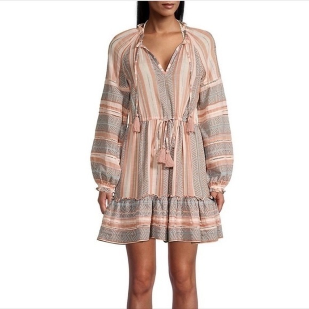 Veronica Beard Danica Printed Cotton Mini Dress